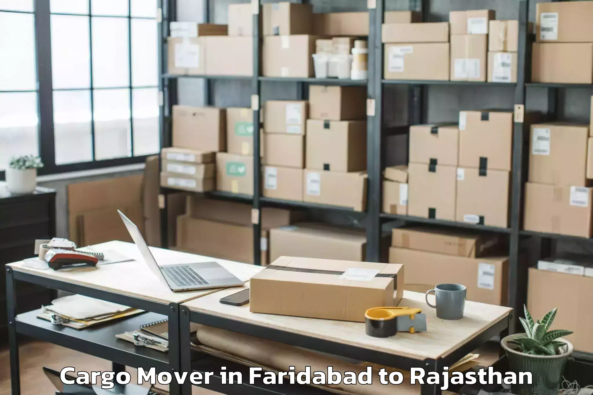 Efficient Faridabad to Nimbahera Cargo Mover